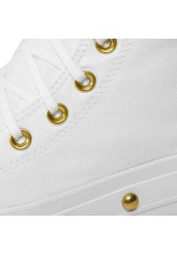 Converse Trampki Chuck Taylor All Star Lift Platform Star Studded A06787C Biały. Kolor: biały. Materiał: materiał. Obcas: na platformie #6