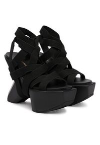 United Nude Sandały Boulder Bondage 108940105 Czarny. Kolor: czarny. Materiał: materiał #6