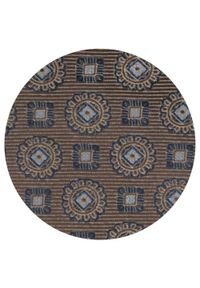 Męski Krawat - Brązowy w Grochy - Alties. Kolor: beżowy, wielokolorowy, brązowy. Materiał: tkanina. Wzór: grochy. Styl: elegancki, wizytowy #5