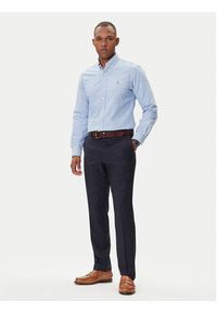 Polo Ralph Lauren Koszula Cupdppcs 710792041002 Błękitny Custom Fit. Typ kołnierza: polo. Kolor: niebieski. Materiał: bawełna #3