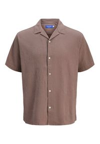 Jack & Jones Koszula Luke 12255781 Brązowy Relaxed Fit. Kolor: brązowy. Materiał: bawełna #3