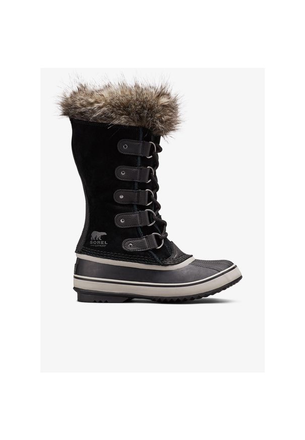 sorel - Buty zimowe damskie Sorel Joan of Arctic. Kolor: czarny. Sezon: zima. Styl: sportowy