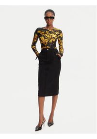 Versace Jeans Couture Spódnica jeansowa 79HAE84M DT037 Czarny Slim Fit. Kolor: czarny. Materiał: bawełna #5