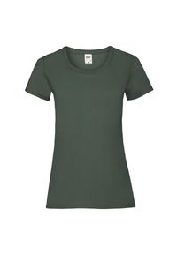 FRUIT OF THE LOOM - Koszulka Damska Valueweight. Kolor: zielony