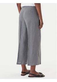 Marella Spodnie materiałowe Clava 2615131182 Szary Regular Fit. Kolor: szary. Materiał: len #4