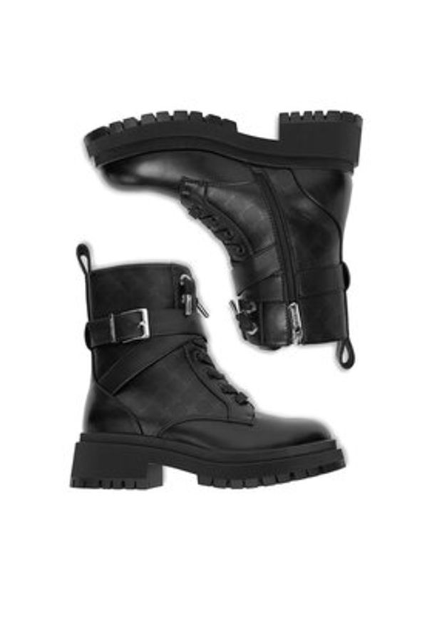 Nine West Trzewiki CEO-DANAE-01 Czarny. Kolor: czarny. Materiał: syntetyk, materiał