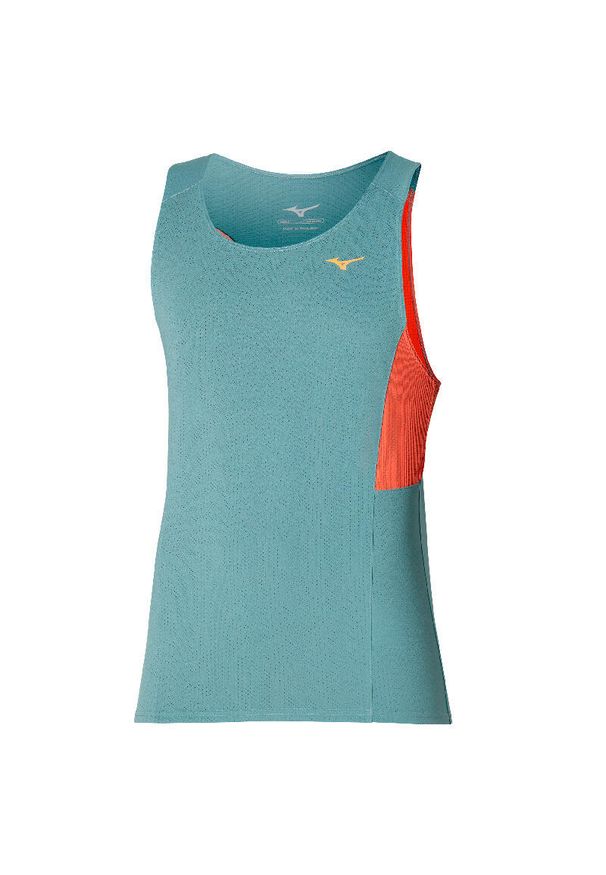 Damski tank top Mizuno Active Dryaeroflow Tank. Kolor: niebieski. Sport: bieganie