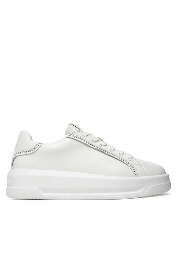 Love Moschino - Sneakersy LOVE MOSCHINO. Kolor: biały