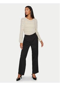 Vila Sweter Chikka 14095731 Beżowy Standard Fit. Kolor: beżowy. Materiał: syntetyk #7