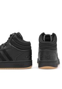 Adidas - adidas Sneakersy HOOPS 3.0 MID GY4745 Czarny. Kolor: czarny. Materiał: materiał