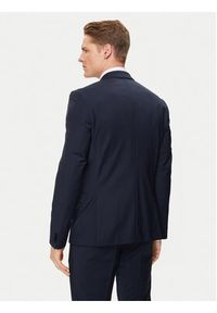 Hugo Garnitur 50450994 Granatowy Extra Slim Fit. Kolor: niebieski. Materiał: wełna