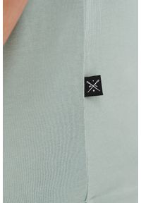 Pako Lorente - PAKO LORENTE – Bawełniany zielony t-shirt. Okazja: na co dzień. Kolor: zielony, niebieski, żółty, oliwkowy. Materiał: bawełna. Styl: casual #4