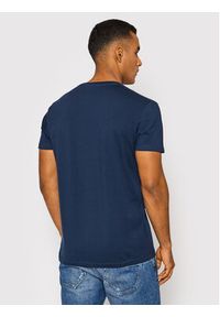 Pepe Jeans T-Shirt Original PM508210 Granatowy Slim Fit. Kolor: niebieski. Materiał: bawełna