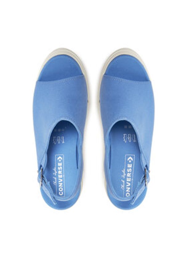 Converse Sandały Chuck 70 De Luxe Heel Sandal Platform A13810C Niebieski. Kolor: niebieski. Materiał: materiał. Obcas: na platformie