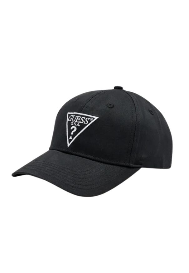 Guess - GUESS Czarna czapka Basket Cap. Kolor: czarny
