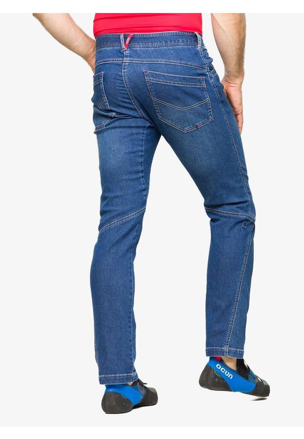 OCUN - Spodnie wspinaczkowe męskie Ocun Typhoon Jeans. Kolor: niebieski. Materiał: jeans