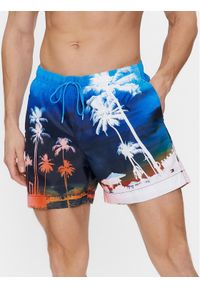 TOMMY HILFIGER - Tommy Hilfiger Szorty kąpielowe Photoprint UM0UM03295 Kolorowy Regular Fit. Materiał: syntetyk. Wzór: kolorowy #1