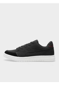 4f - 4F Buty lifestyle sneakersy HERO chłopięce 37. Okazja: na co dzień, na uczelnię. Zapięcie: sznurówki. Kolor: czarny. Materiał: guma, materiał, skóra, syntetyk. Szerokość cholewki: normalna