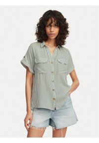 Vero Moda Koszula Bumpy 10310139 Zielony Regular Fit. Kolor: zielony. Materiał: wiskoza #1