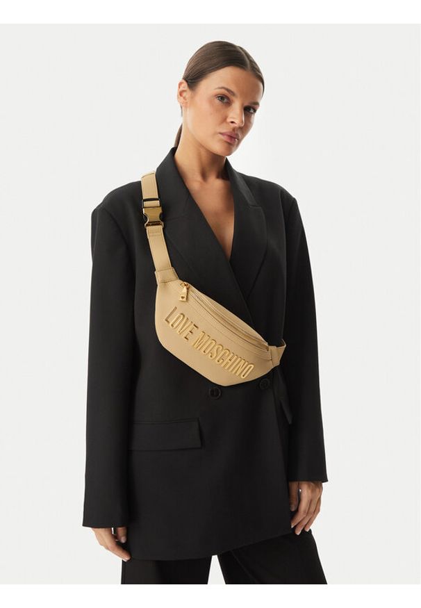 Love Moschino - LOVE MOSCHINO Torebka JC4195PP1OKD0129 Beżowy. Kolor: beżowy. Materiał: skóra