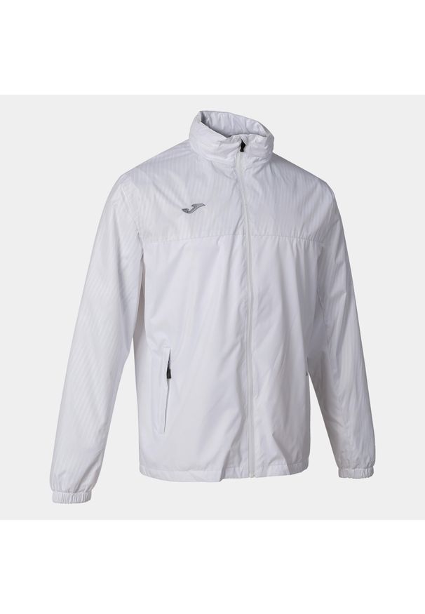 Kurtka do piłki nożnej męska Joma Montreal przeciwdeszczowa. Kolor: biały. Sport: piłka nożna