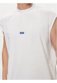 Hugo Tank top Navertz 50509773 Biały Regular Fit. Kolor: biały. Materiał: bawełna