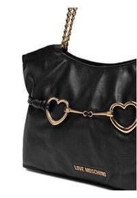 Love Moschino - LOVE MOSCHINO Torebka JC4036PP1MLB0000 Czarny. Kolor: czarny. Materiał: skórzane #4