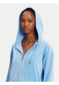 Juicy Couture Bluza Halan JCWAS24342 Niebieski Oversize. Kolor: niebieski. Materiał: syntetyk #4