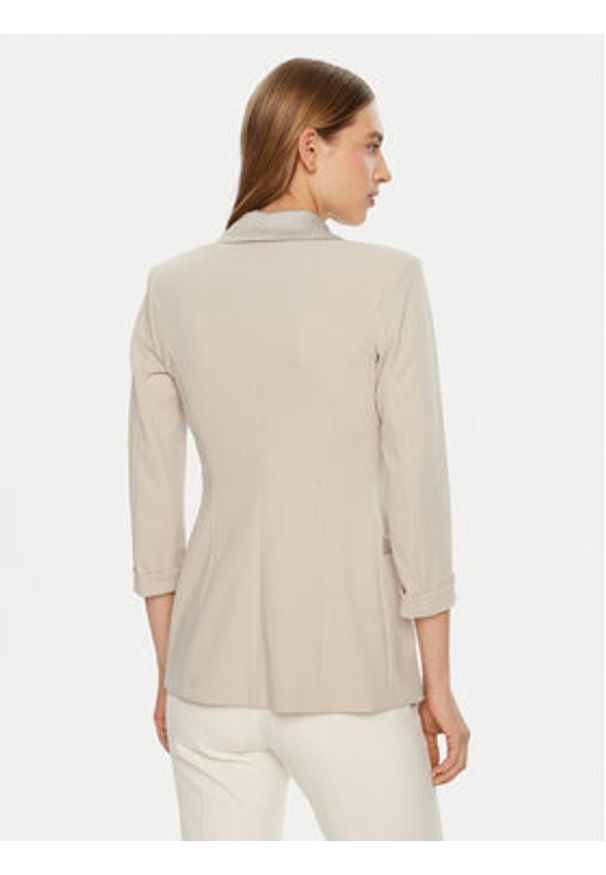 Imperial Marynarka JU25IAW Beżowy Slim Fit. Kolor: beżowy. Materiał: syntetyk