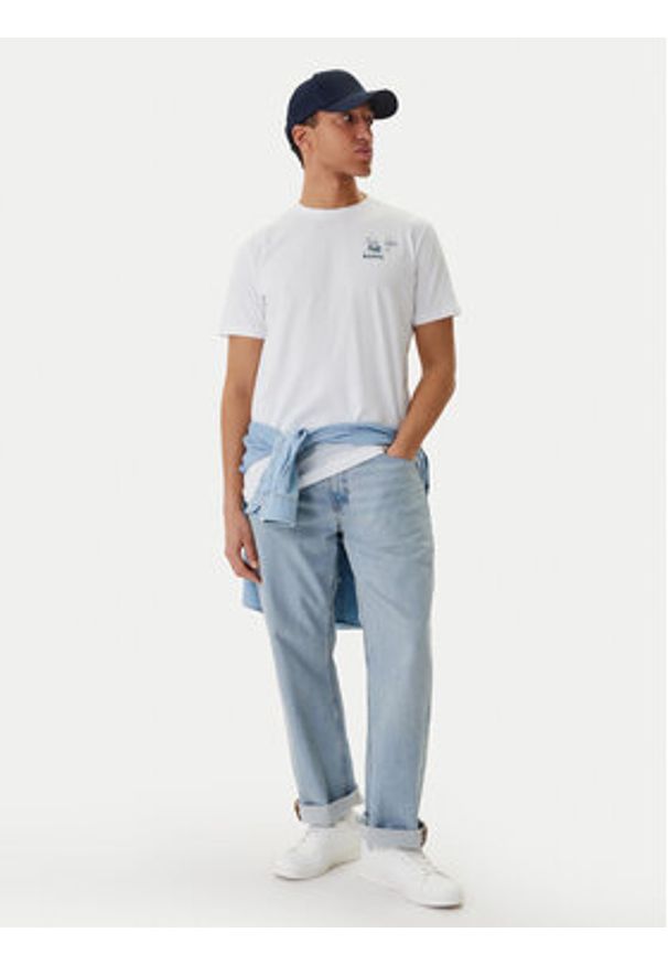 Kappa T-Shirt Ichico 37276JW Biały Regular Fit. Kolor: biały. Materiał: bawełna