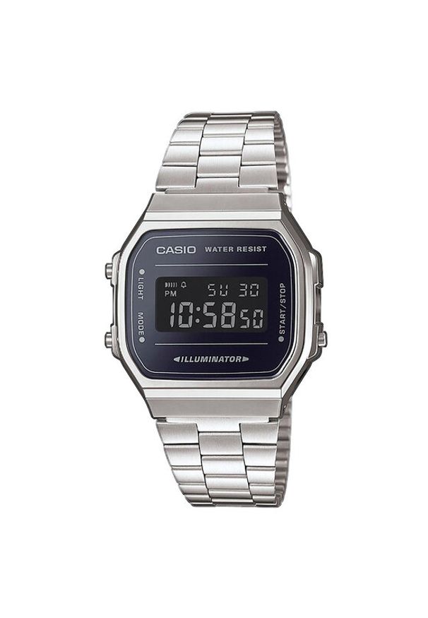 Casio Zegarek Vintage A168WEM-1EF Srebrny. Kolor: srebrny. Styl: vintage