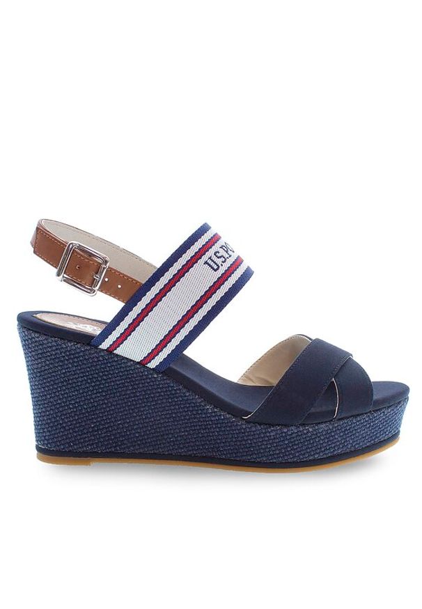 U.S. Polo Assn. Sandały Alyss ALYSSA010 Niebieski. Kolor: niebieski. Materiał: materiał