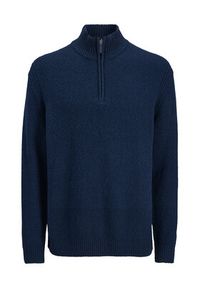 Jack & Jones Sweter Point 12287316 Niebieski Relaxed Fit. Kolor: niebieski. Materiał: bawełna #5