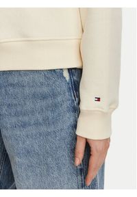 TOMMY HILFIGER - Tommy Hilfiger Bluza WW0WW51878 Beżowy Regular Fit. Kolor: beżowy. Materiał: bawełna #3