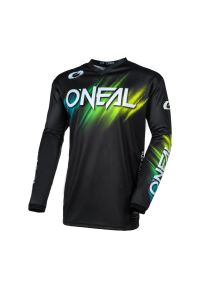 O'NEAL - Bluza jersey rowerowy mtb męski O'neal Voltage. Kolor: zielony, wielokolorowy, czarny. Materiał: jersey