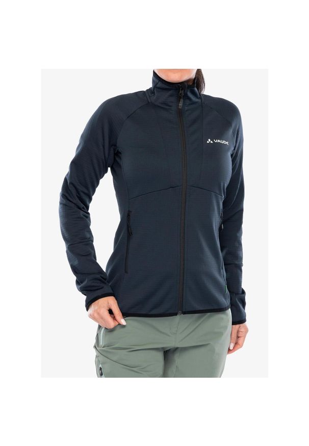 Polar turystyczny damski Vaude Monviso Fleece FZ Jacket II. Kolor: czarny. Materiał: polar