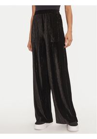 Fracomina Spodnie palazzo FR24WV3014J461R9 Czarny Wide Leg. Kolor: czarny. Materiał: syntetyk #1