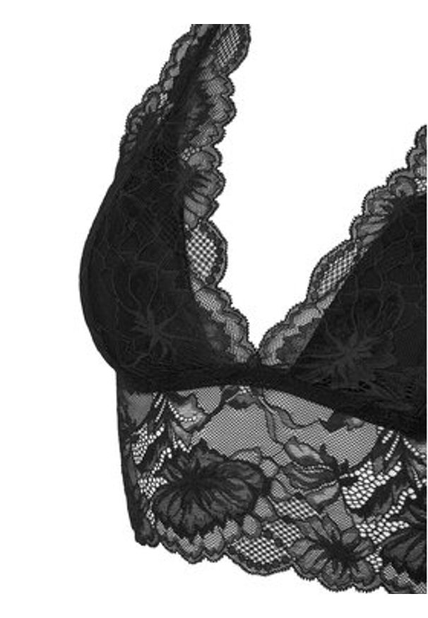 Hunkemöller Biustonosz top Stormi 300738 Czarny. Kolor: czarny. Materiał: syntetyk