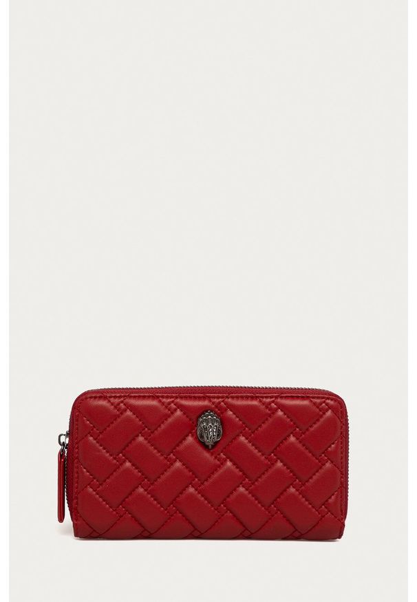 Kurt Geiger London - Portfel skórzany. Kolor: czerwony. Materiał: skóra. Wzór: gładki