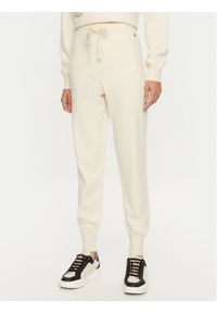 Replay - REPLAY Spodnie dresowe DK3302.000.G23372 Écru Regular Fit. Materiał: syntetyk