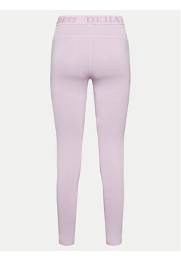 Deha Legginsy A00118 Fioletowy Skinny Fit. Kolor: fioletowy. Materiał: bawełna