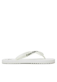 Calvin Klein Jeans Japonki Beach Sandal Transparent Tpu YW0YW01829 Biały. Kolor: biały
