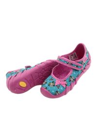 Befado obuwie dziecięce 109P207 niebieskie różowe. Kolor: niebieski, różowy, wielokolorowy. Materiał: bawełna, tkanina #4