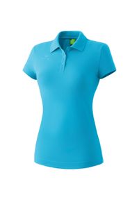 ERIMA - Damska koszulka polo Erima Teamsport. Typ kołnierza: polo. Kolor: zielony, niebieski, wielokolorowy. Materiał: elastan, bawełna. Sport: piłka nożna