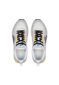 Buty do chodzenia damskie Puma R22. Zapięcie: sznurówki. Kolor: biały, wielokolorowy, czarny, szary. Materiał: materiał, syntetyk, tkanina. Szerokość cholewki: normalna. Sport: turystyka piesza