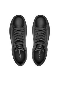 Calvin Klein Sneakersy Low Top Lace Up Shine HM0HM01390 Czarny. Kolor: czarny