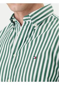 TOMMY HILFIGER - Tommy Hilfiger Koszula MW0MW42440 Zielony Regular Fit. Kolor: zielony. Materiał: bawełna #4