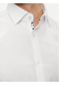 Hugo Koszula Koey 50494500 Biały Slim Fit. Kolor: biały. Materiał: bawełna