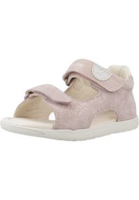 Sandały Geox Model B Sandal Macchia Gir Kolor Rose. Kolor: różowy. Materiał: skóra