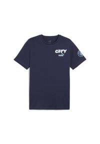 Podkoszulek Puma Mcfc Ftblicons Tee, Mężczyźni. Kolor: niebieski. Materiał: materiał, bawełna #1